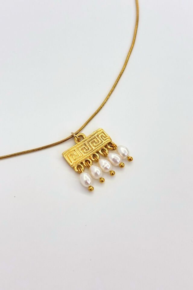 Golden Traces No:1 Altın Kaplama Kolye