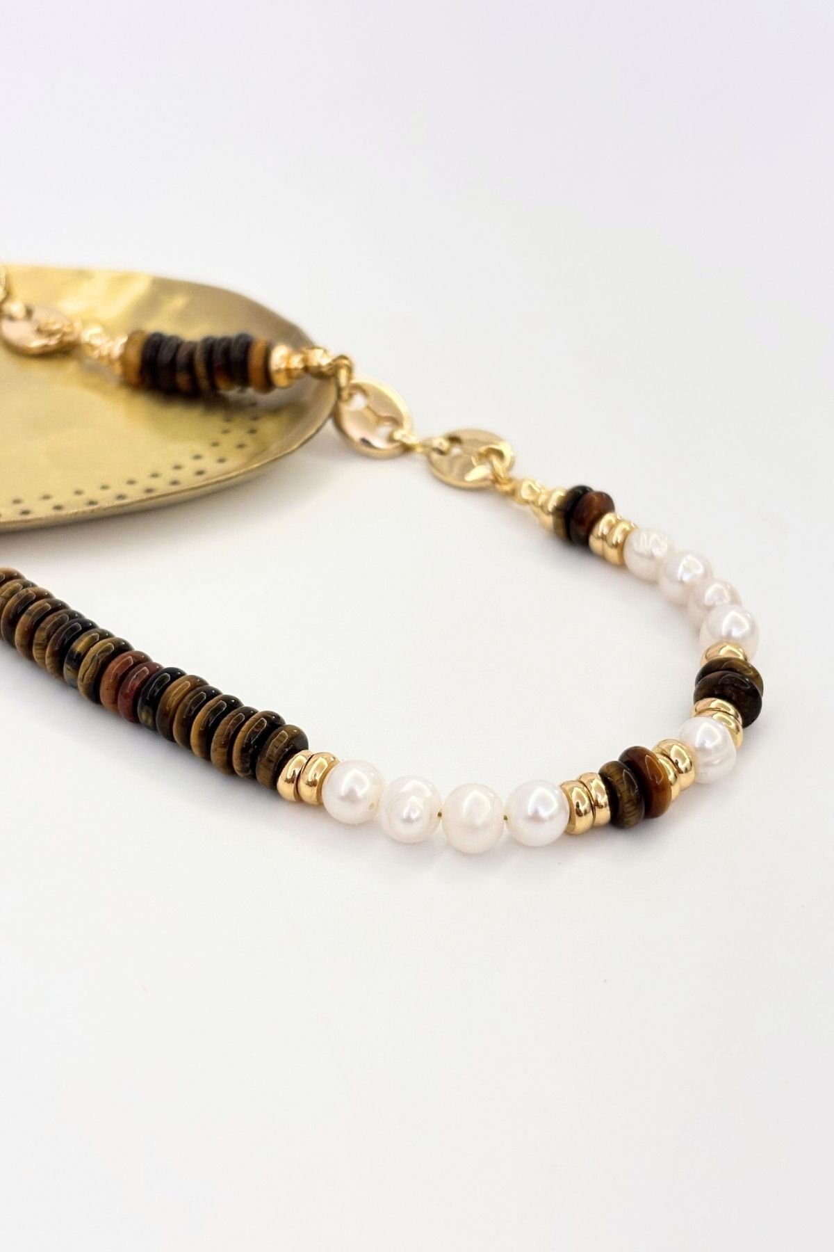 Breath of Earth No:1 Altın Kaplama Kolye