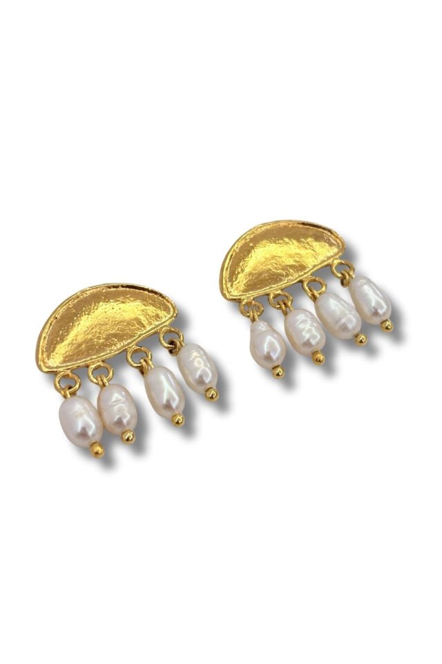 Return of Light No:1 Altın Kaplama Küpe