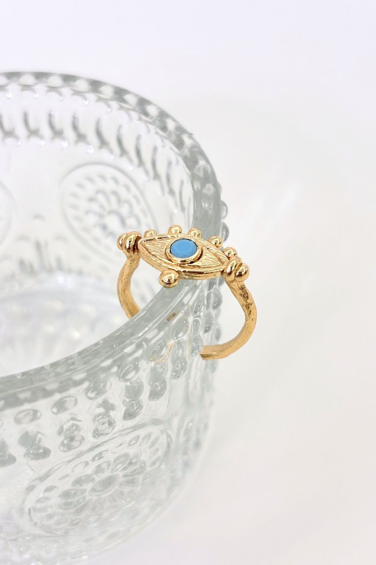 Eye of the Goddess No:1 Altın Kaplama Yüzük