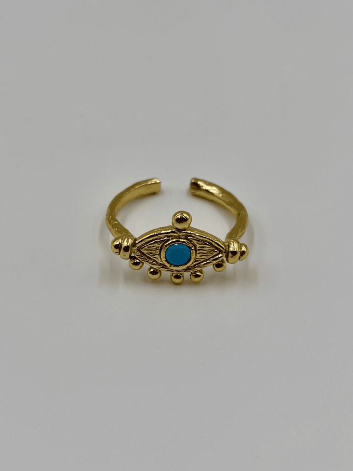 Eye of the Goddess No:1 Altın Kaplama Yüzük