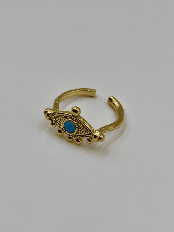 Eye of the Goddess No:1 Altın Kaplama Yüzük