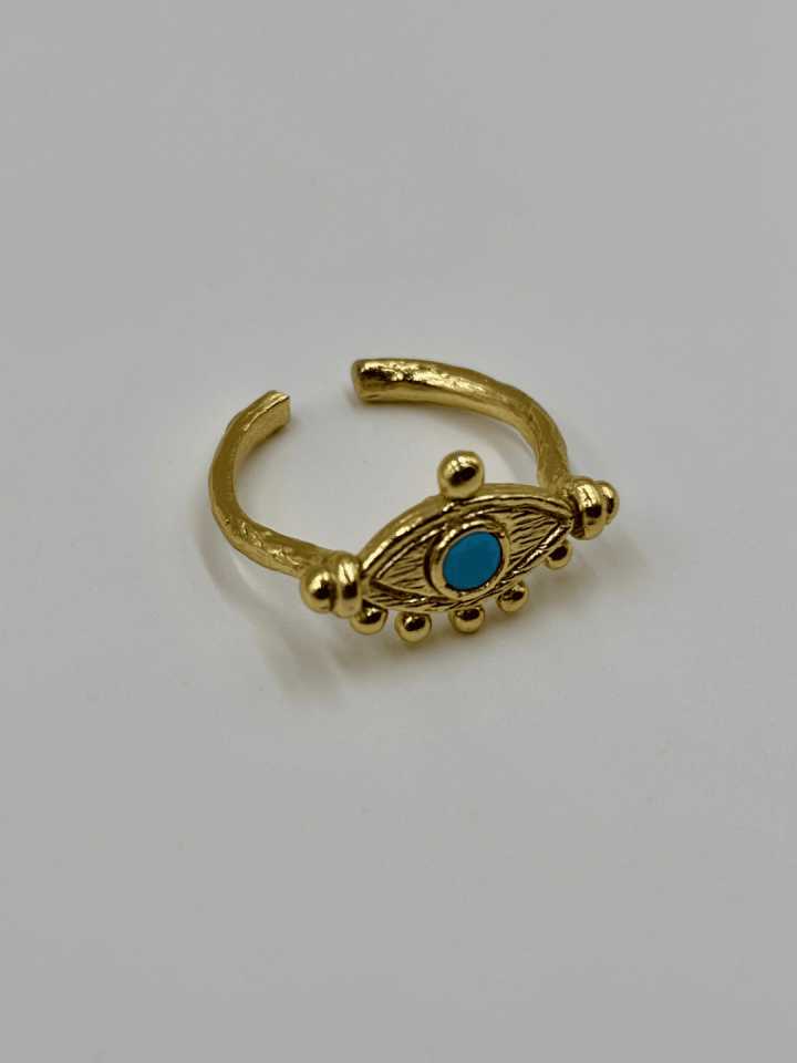 Eye of the Goddess No:1 Altın Kaplama Yüzük