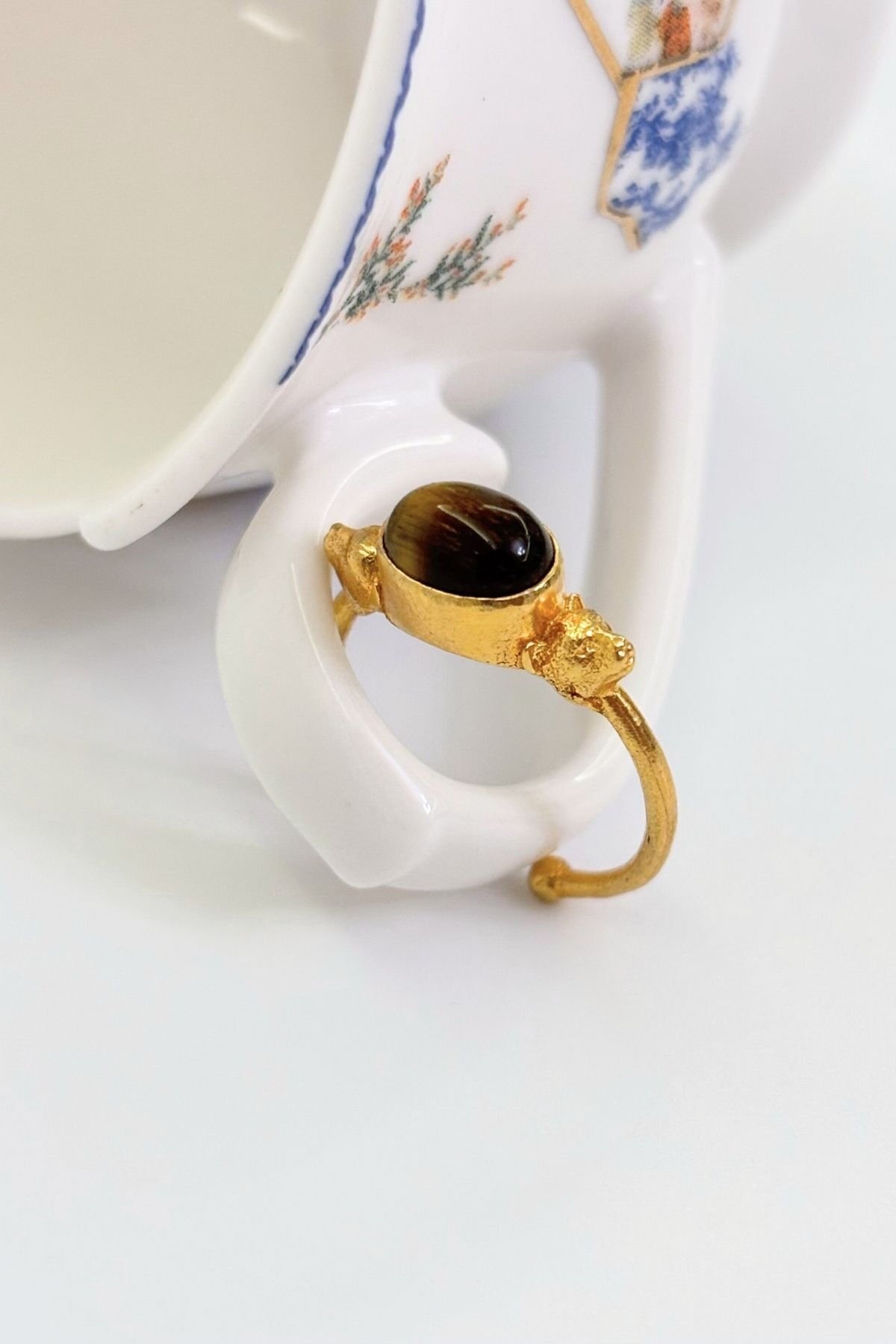 Stone and Sanctity No:1 Altın Kaplama Yüzük