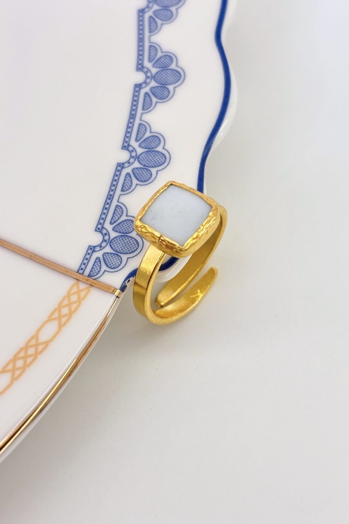 Light of Serenity No:1 Altın Kaplama Yüzük