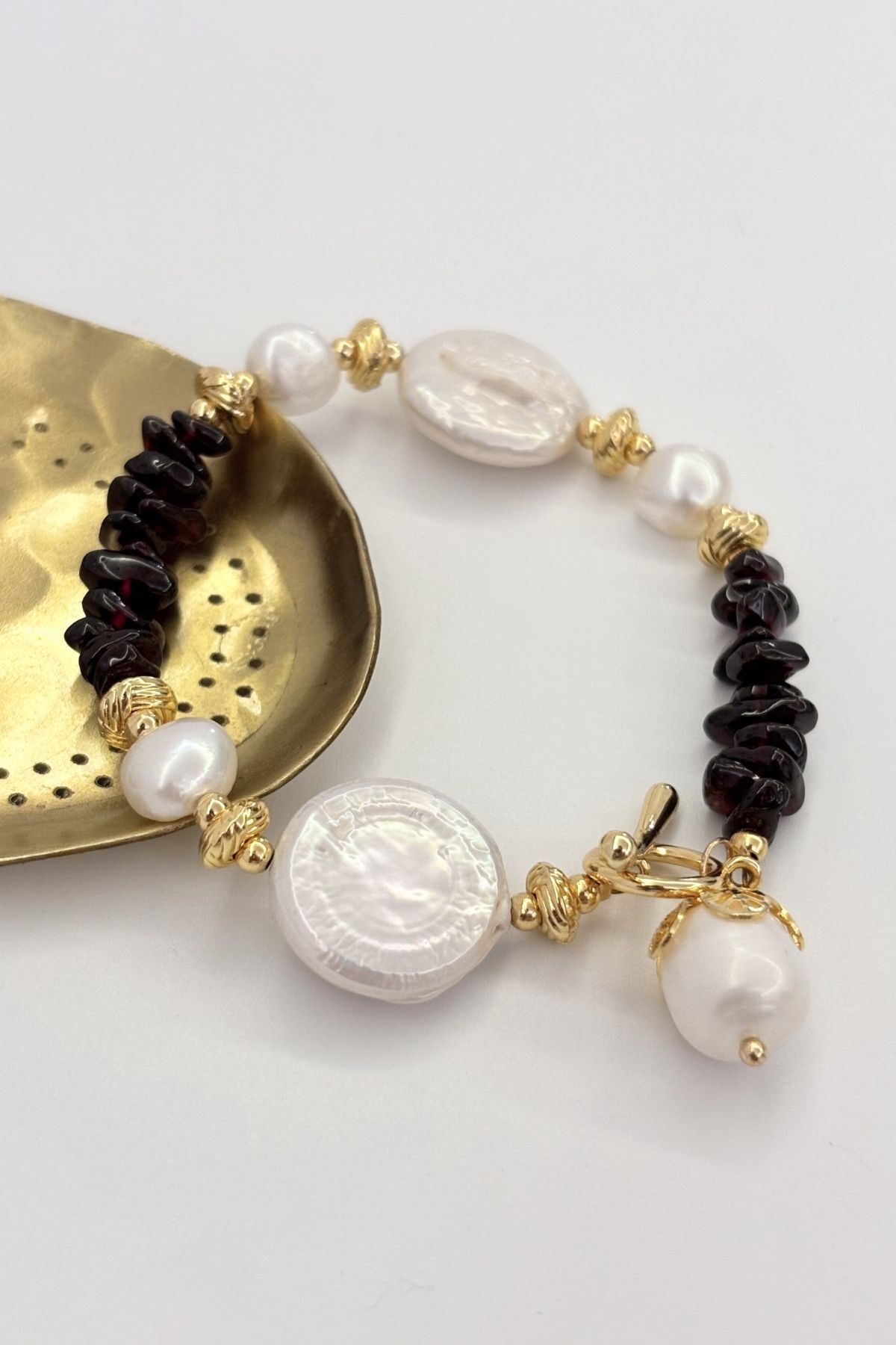 Pearl Light No:1 Altın Kaplama Bileklik