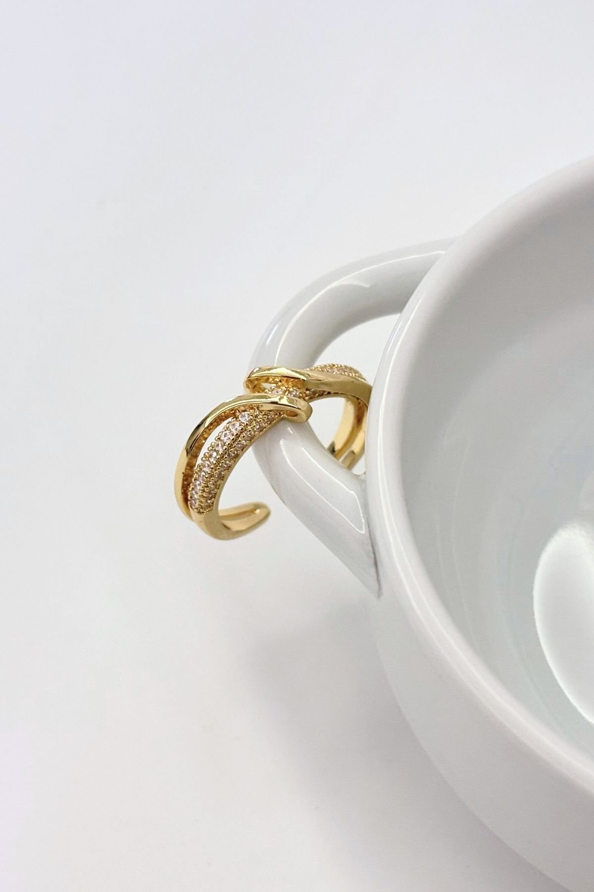 Linéa No:1 Altın Kaplama Yüzük