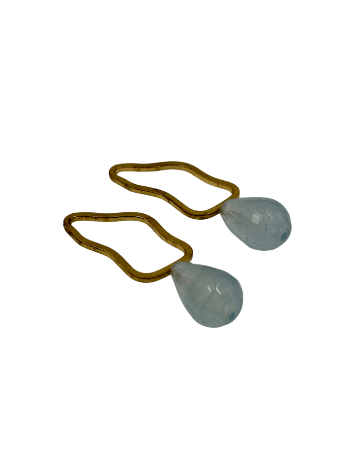 Lunaria No:3 Pirinç Küpe