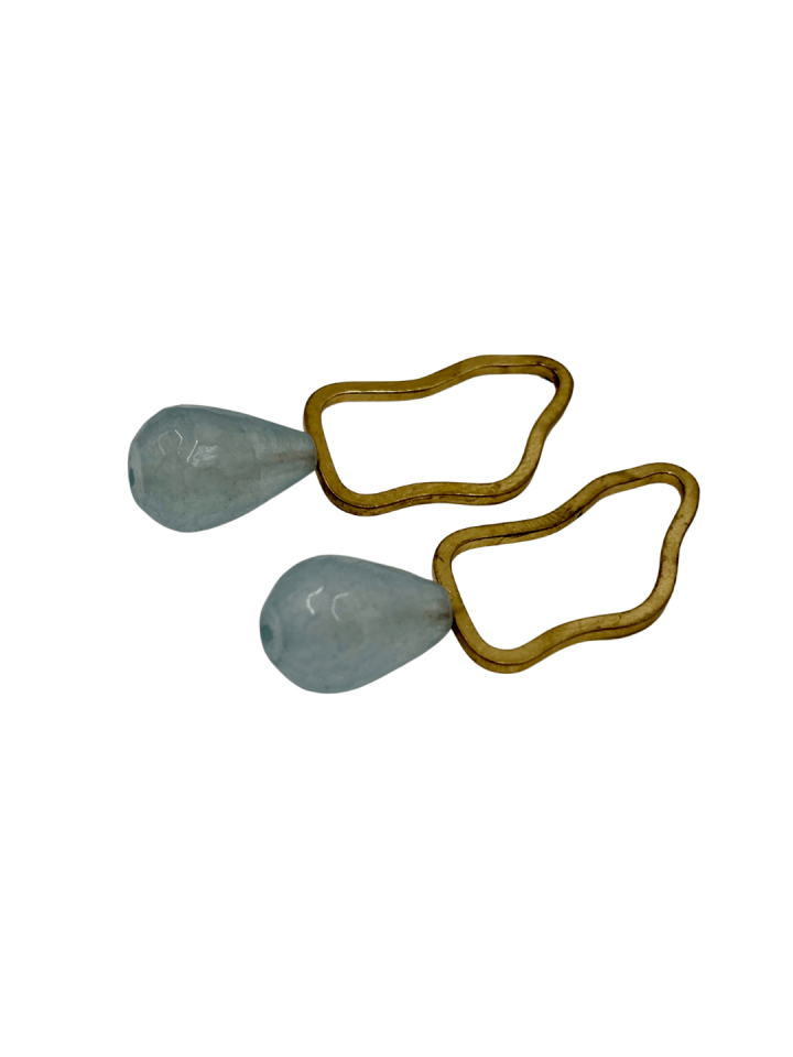 Lunaria No:3 Pirinç Küpe