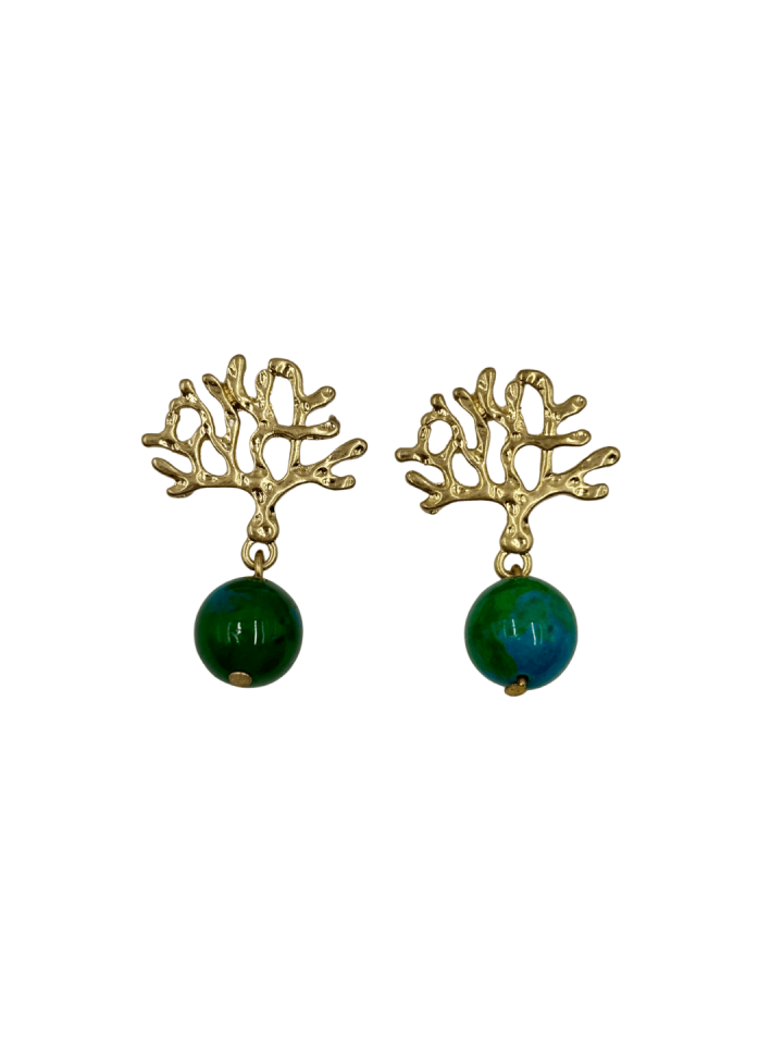 Verdant No:2 Pirinç Küpe