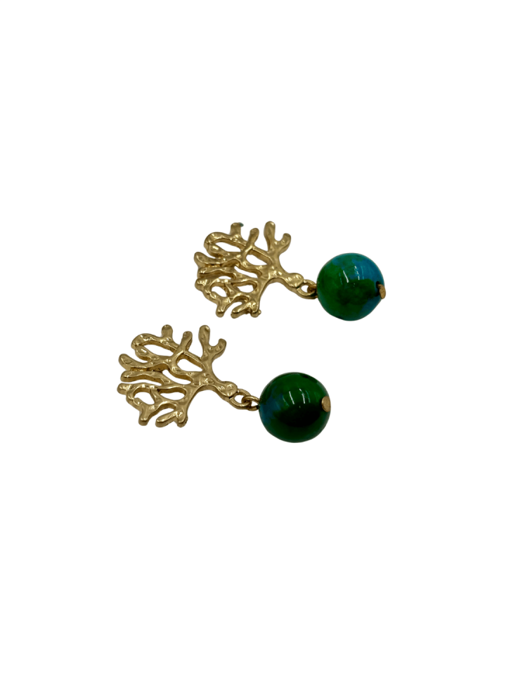 Verdant No:2 Pirinç Küpe
