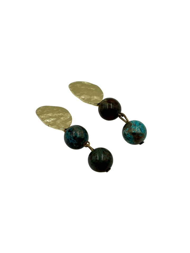Elara No:2 Pirinç Küpe