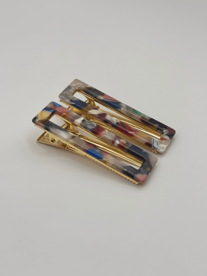 Kemik ve Metal Pens Toka No:8 Dikdörtgen