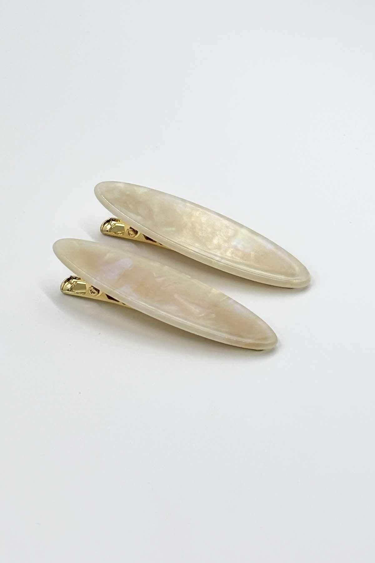 Kemik ve Metal Pens Toka No:1 Elips