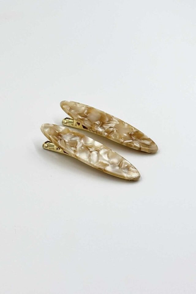 Kemik ve Metal Pens Toka No:2 Elips