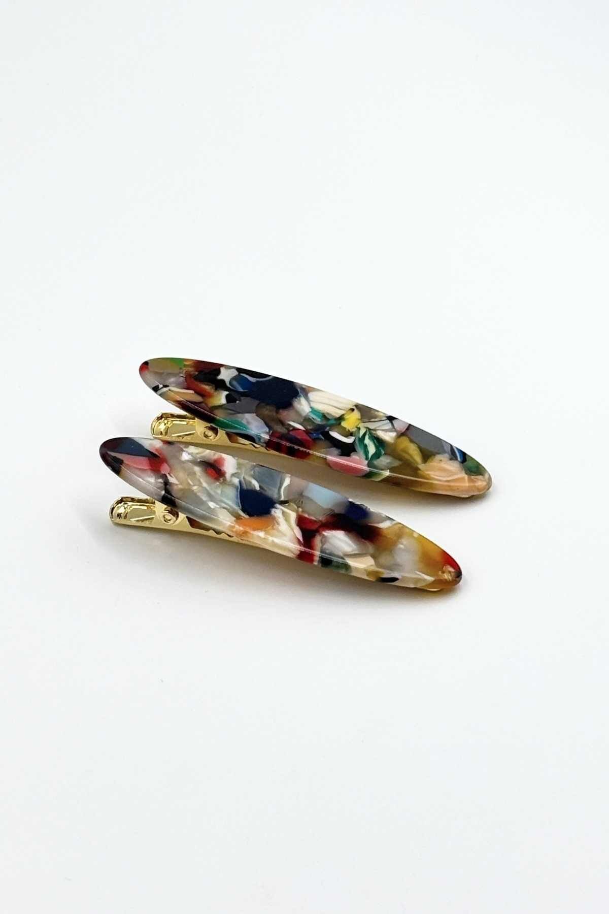 Kemik ve Metal Pens Toka No:5 Elips