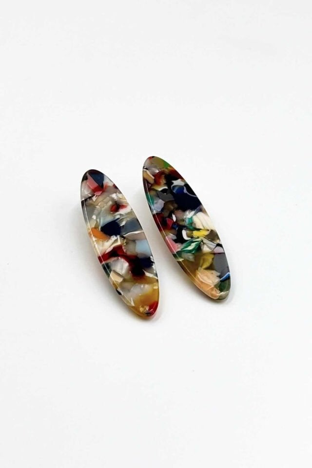 Kemik ve Metal Pens Toka No:5 Elips