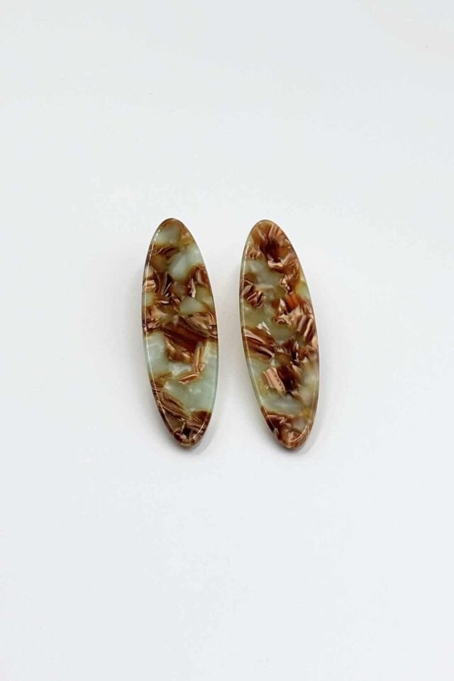 Kemik ve Metal Pens Toka No:6 Elips