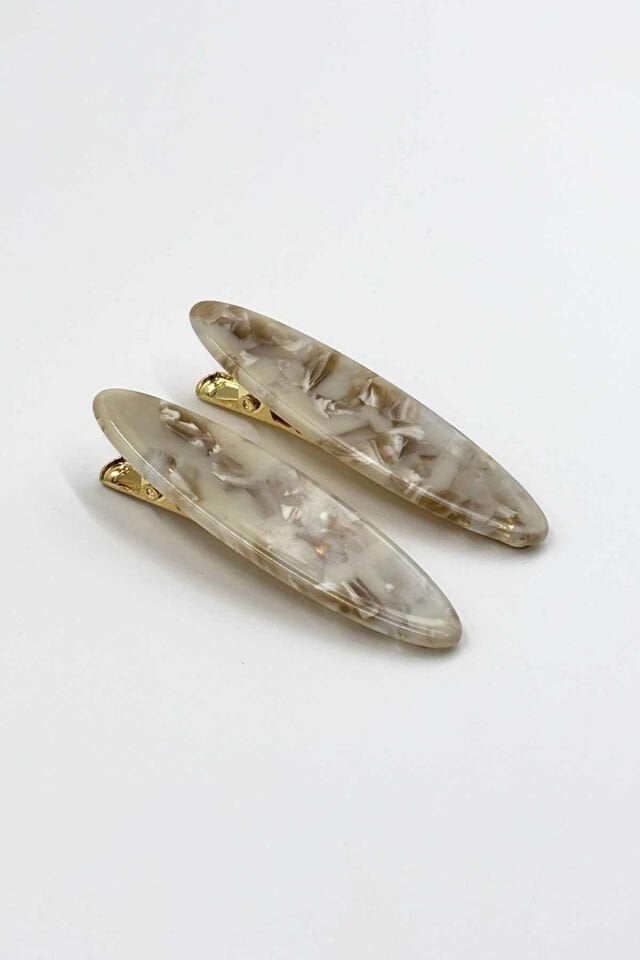 Kemik ve Metal Pens Toka No:7 Elips