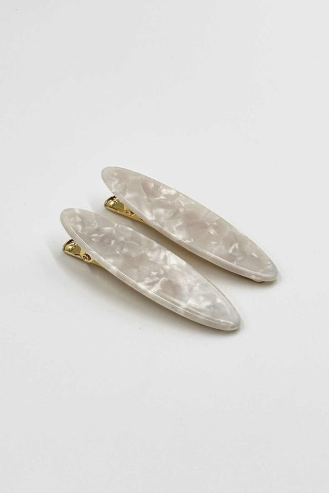 Kemik ve Metal Pens Toka No:8 Elips