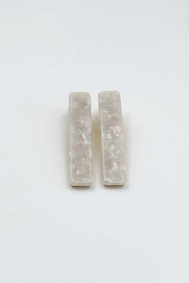 Kemik ve Metal Pens Toka No:2 Uzun