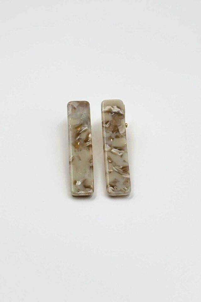 Kemik ve Metal Pens Toka No:8 Uzun