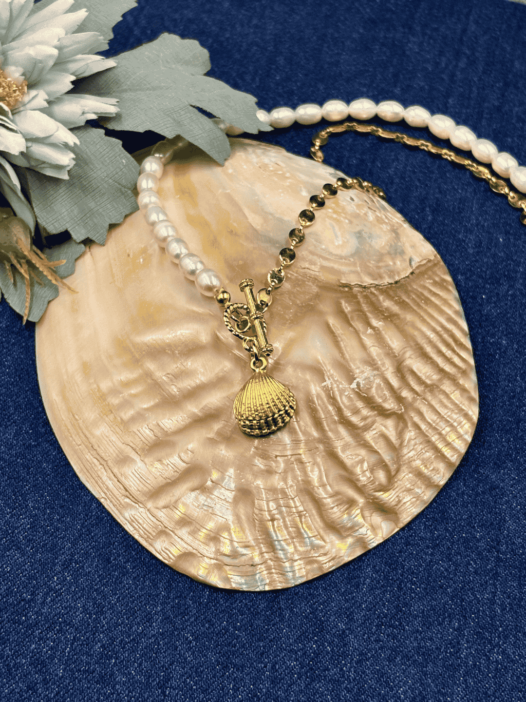 Whisper Pearl No:1 Altın Kaplama Kolye