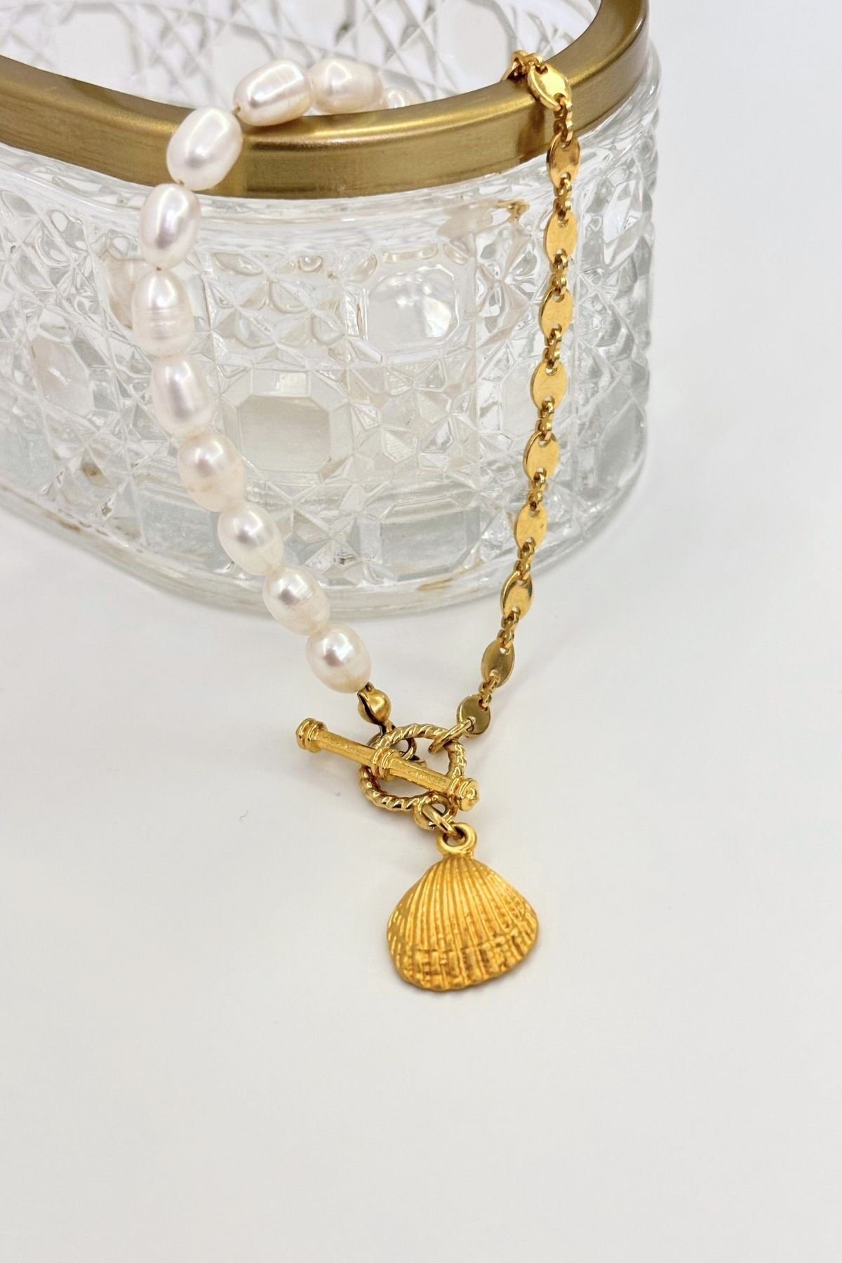 Whisper Pearl No:1 Altın Kaplama Kolye