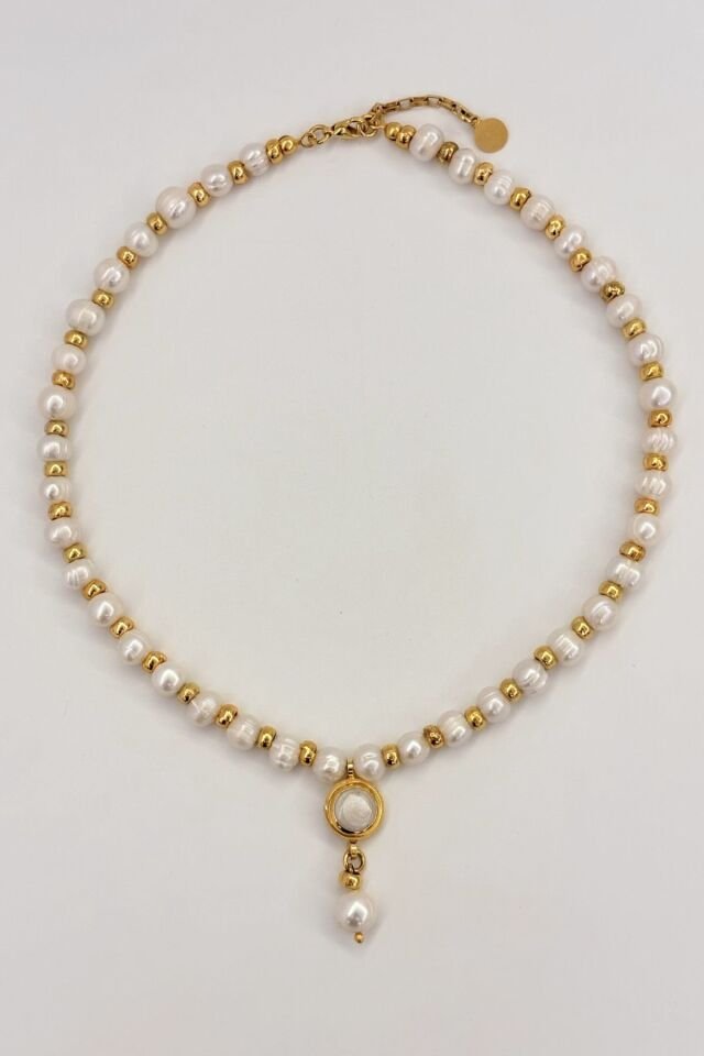 Moon Shell No:1 Altın Kaplama Kolye