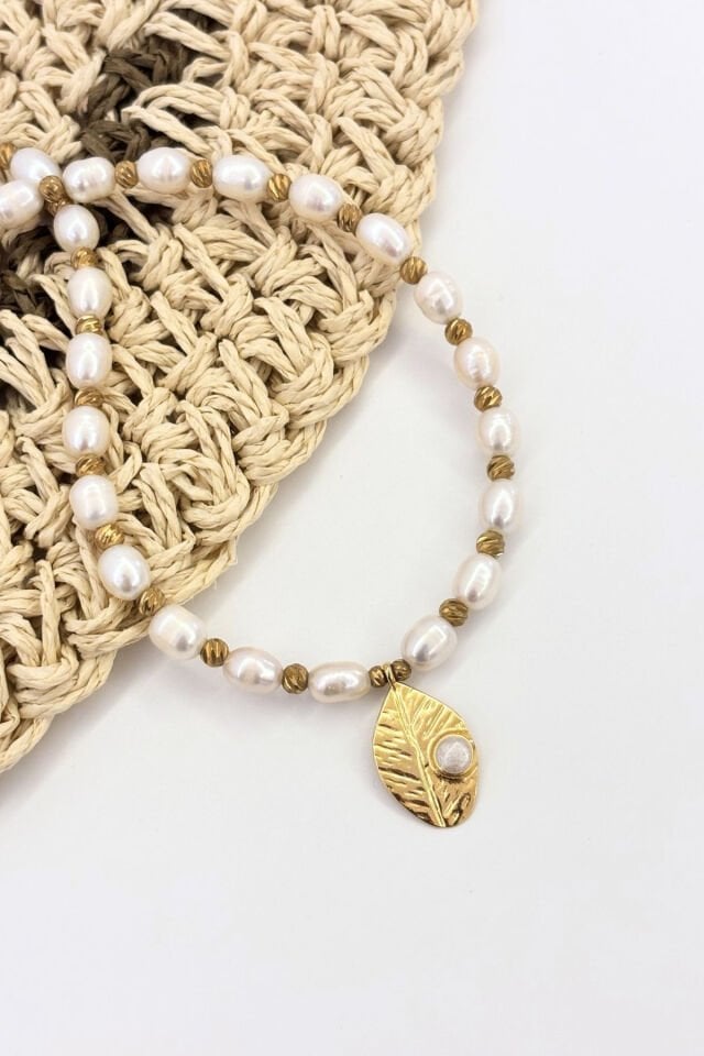 Luna Vein No:1 Altın Kaplama Kolye