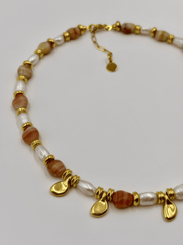 Amber Pulse No:1 Altın Kaplama Kolye