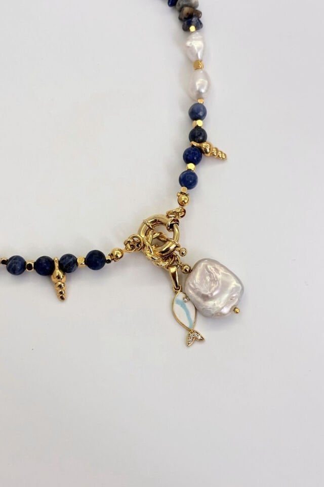 Ocean Haze No:1 Altın Kaplama Kolye