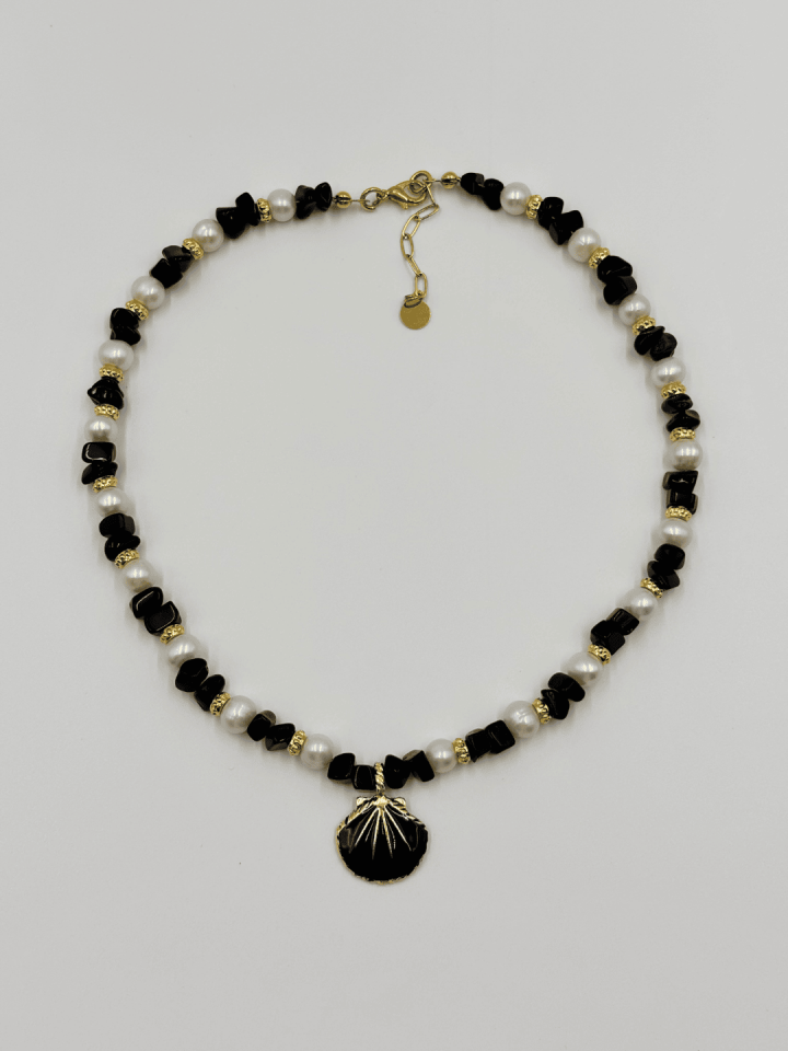 Noir Pearl No:1 Altın Kaplama Kolye