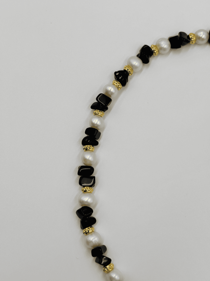 Noir Pearl No:1 Altın Kaplama Kolye