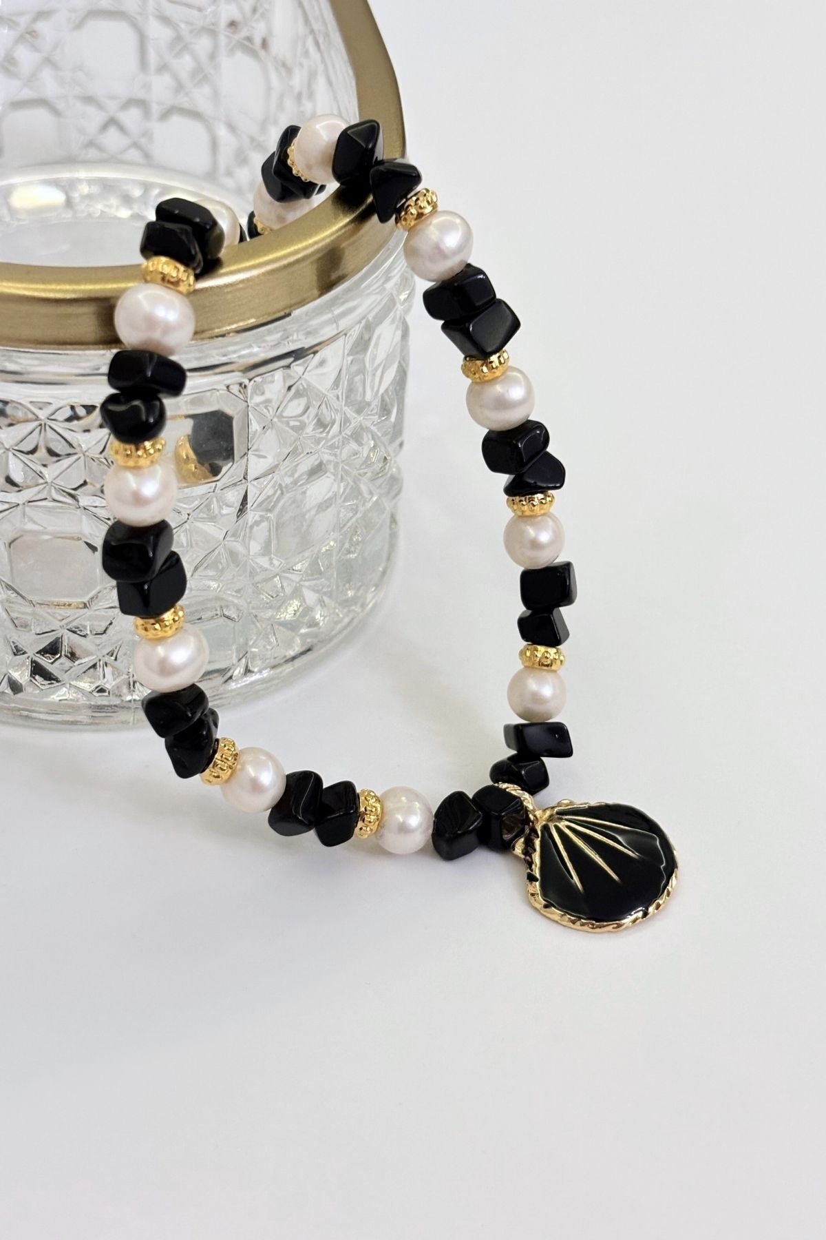 Noir Pearl No:1 Altın Kaplama Kolye