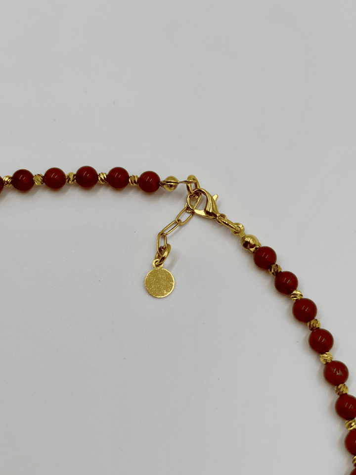Coral Pearl No:1 Altın Kaplama Kolye