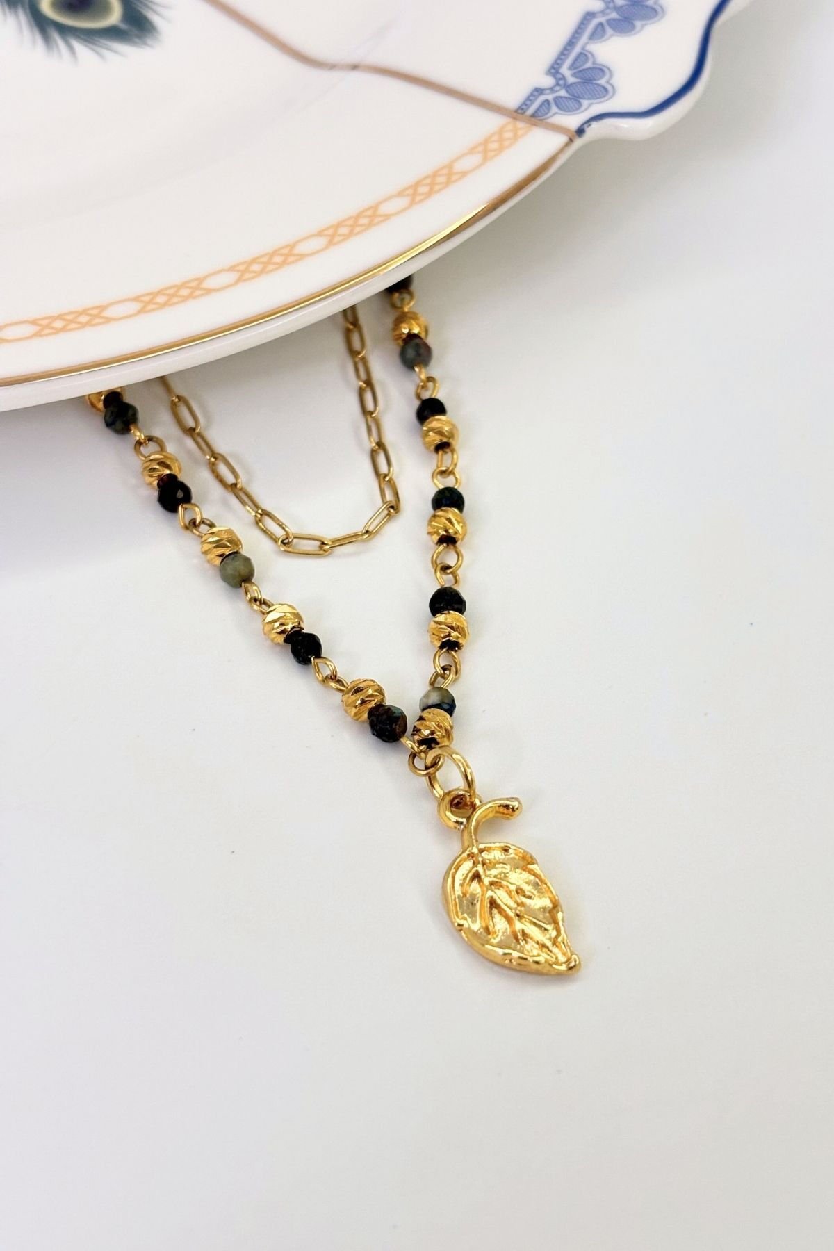 Verdant Still No:1 Altın Kaplama Kolye