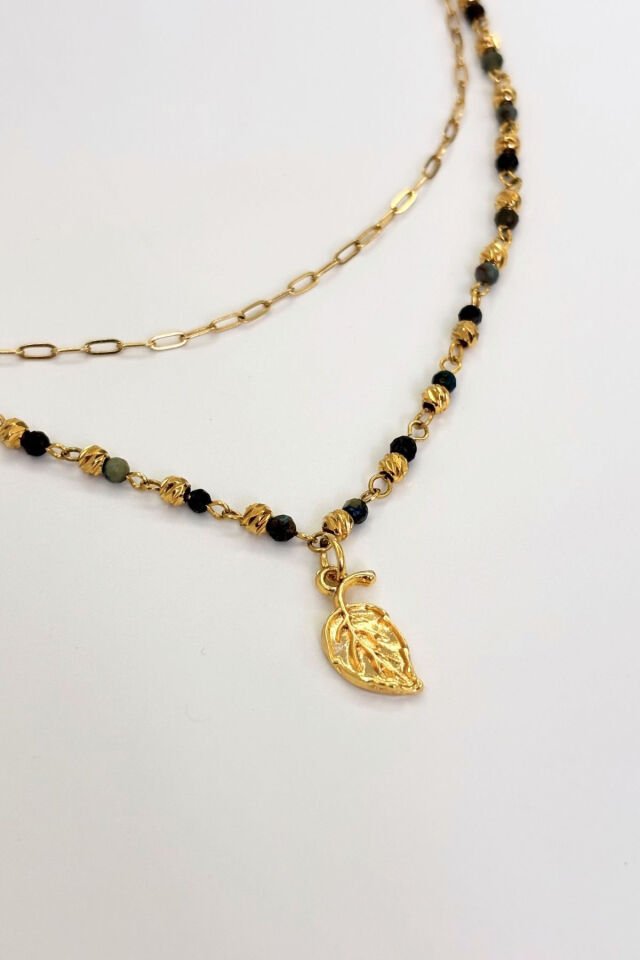 Verdant Still No:1 Altın Kaplama Kolye