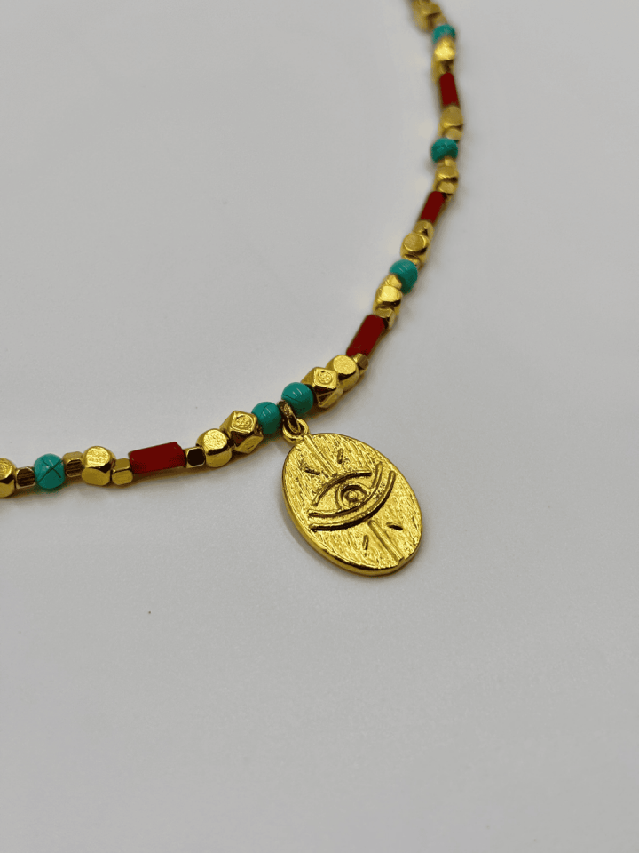 Mirage Stone No:1 Altın Kaplama Kolye