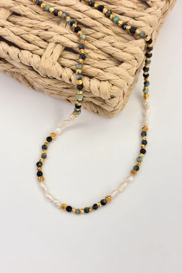 Azure Bloom No:1 Altın Kaplama Kolye