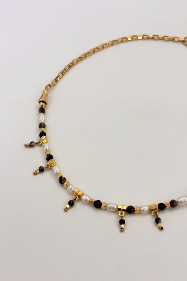 Veil of Light No:1 Altın Kaplama Kolye