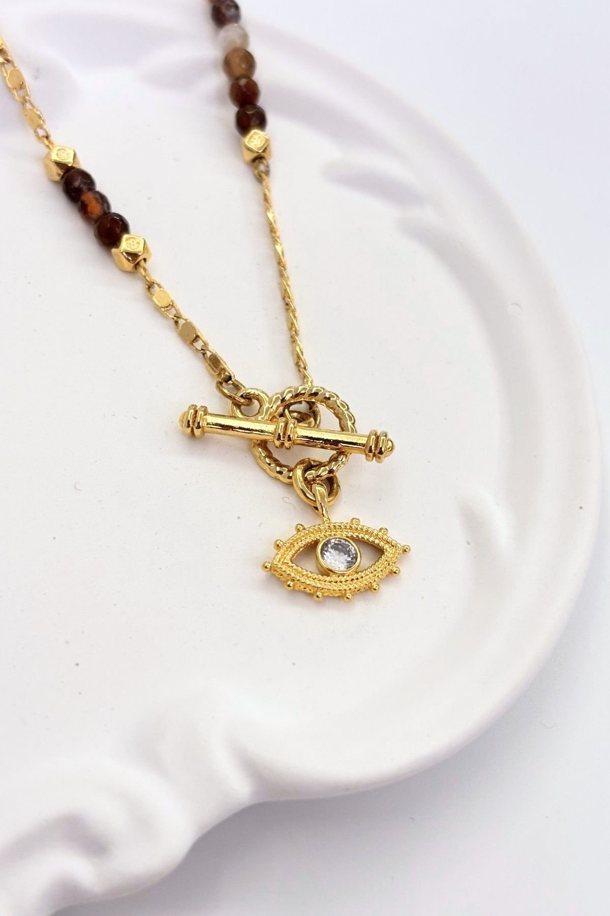 Earth Vein No:1 Altın Kaplama Kolye