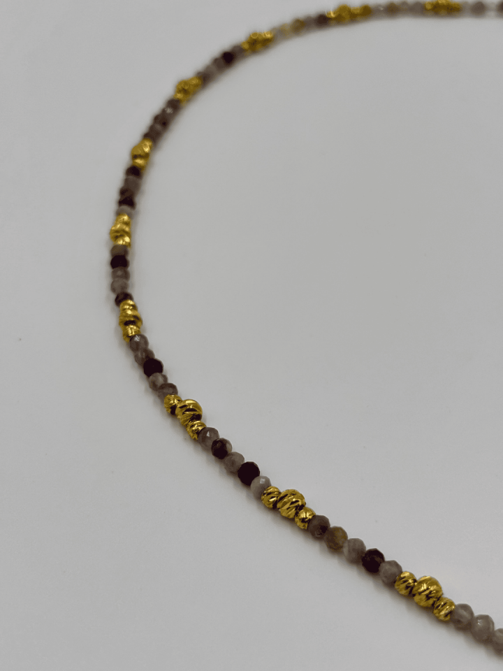 Moon Flow No:1 Altın Kaplama Kolye
