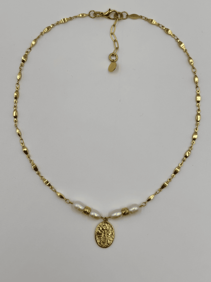 Solace Pearl No:1 Altın Kaplama Kolye
