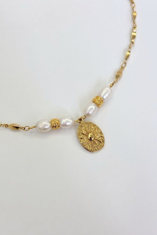 Solace Pearl No:1 Altın Kaplama Kolye