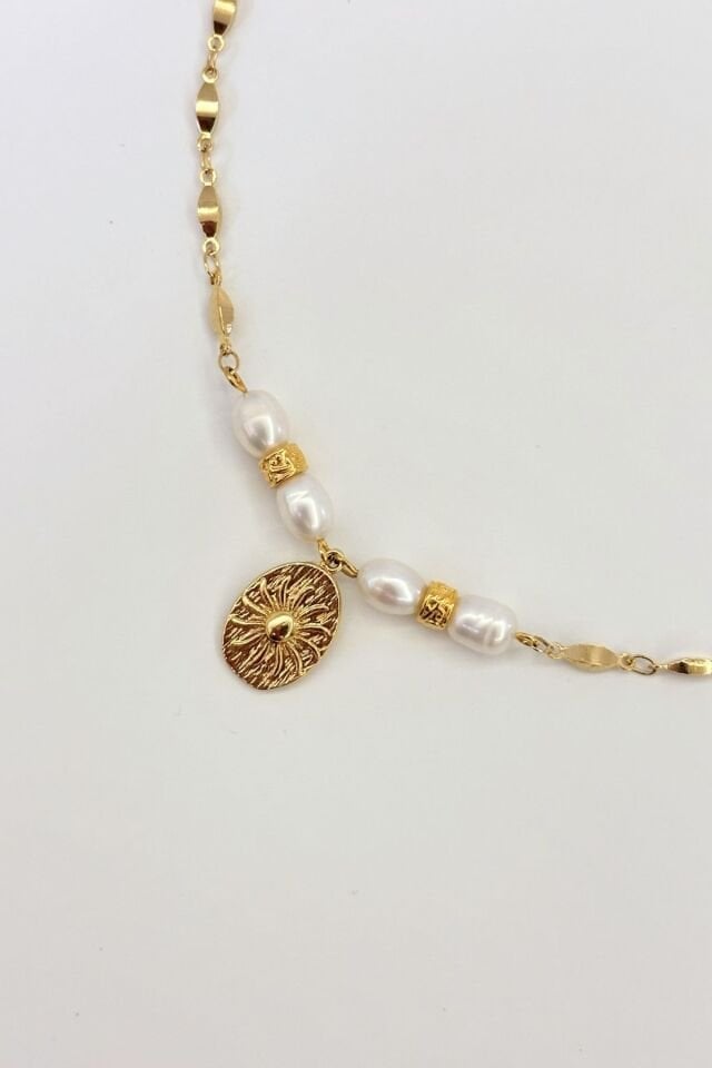 Solace Pearl No:1 Altın Kaplama Kolye