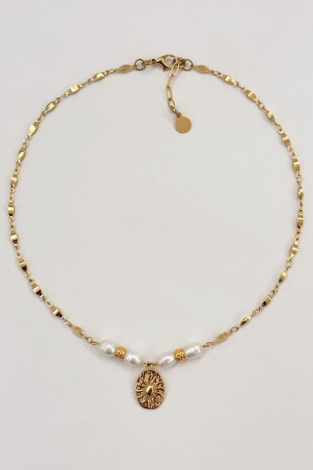Solace Pearl No:1 Altın Kaplama Kolye