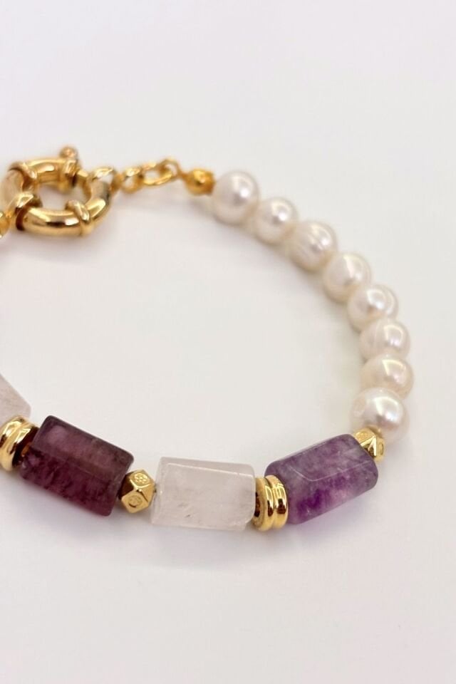 Serene Bloom No:1 Altın Kaplama Bileklik