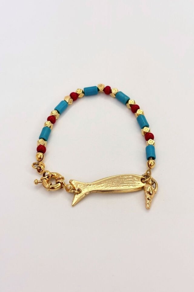 Tide Whispers No:1 Altın Kaplama Bileklik