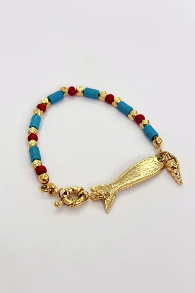 Tide Whispers No:1 Altın Kaplama Bileklik